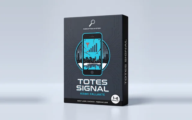 Totes Signal: Cover einer Krimi-Fallakte zum Ausdrucken