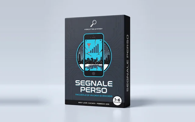 Segnale perso: copertina di un fascicolo di un caso di omicidio da stampare