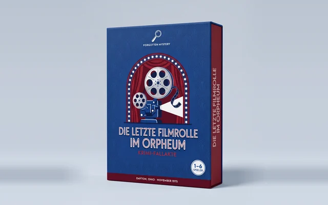 Die letzte Filmrolle im Orpheum: Cover einer Krimi-Fallakte zum Ausdrucken