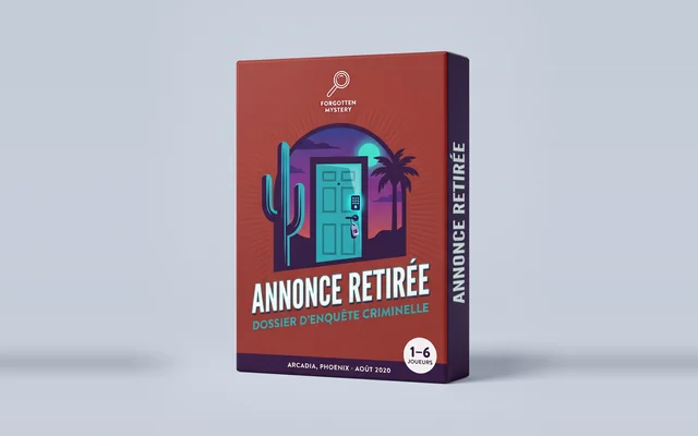 Annonce retirée : couverture d’un dossier d’enquête criminelle à imprimer