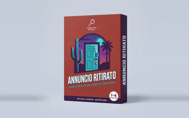 Annuncio ritirato: copertina di un fascicolo di un caso di omicidio da stampare