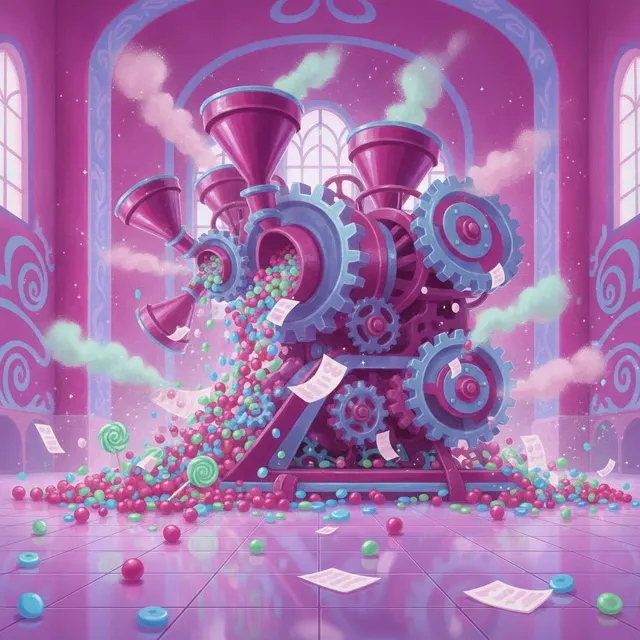 The Candy Factory Mix-Up — printable escape room kit cover