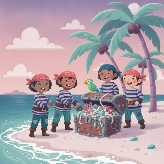 Pirate Island Treasure — printable escape room kit cover