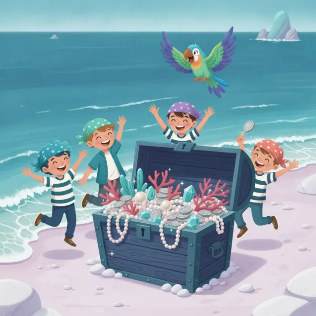 Pirate Island Treasure — printable escape room kit cover