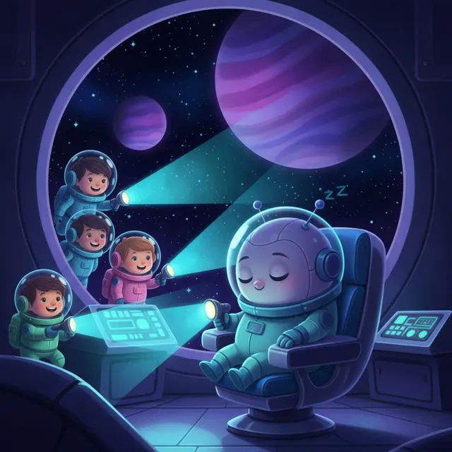 Robot Space Station — printable escape room kit cover