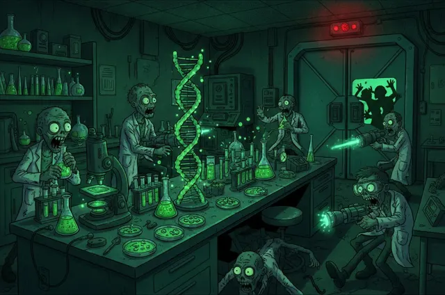 Zombie Lab: Patient Zero — printable escape room kit cover