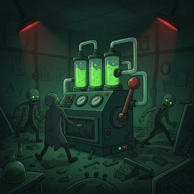 Zombie Lab: Patient Zero — printable escape room kit cover