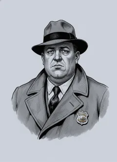 Detective Frank Gallagher, the crooked cop — Murder at the Gilded Canary character