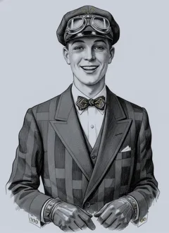 Oscar Finch, the valet — Murder at the Gilded Canary character