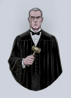 Judge Harlan Pierce, the regular — Murder at the Gilded Canary character