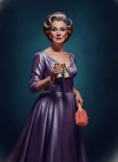 Lady Philippa Dunmore, the society gossip — Murder on the SS Aurelia character