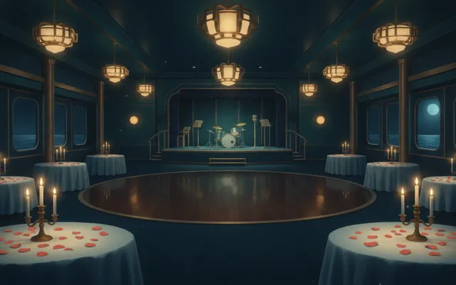 Murder on the SS Aurelia — the Grand Salon