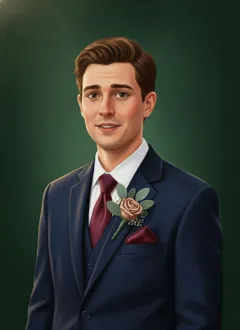 Ethan Park, the groom — Murder at the Vineyard Wedding character